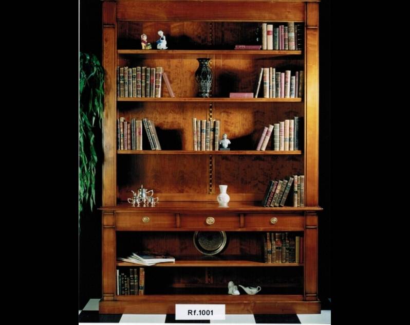 Librería Abierta Modelo Limoux confeccionada en madera maciza de Cerezo Francés
