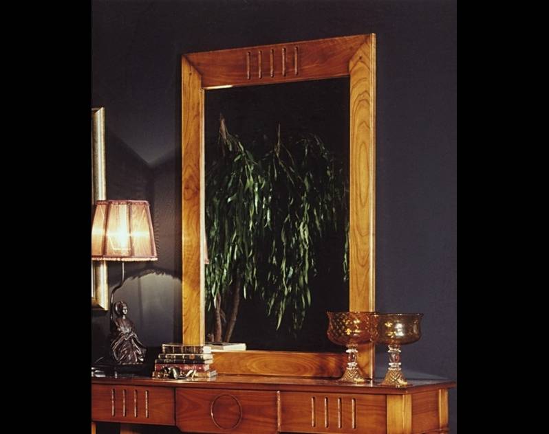 Espejo Modelo Limoux elaborado en madera maciza de Cerezo Francés