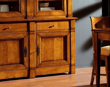 Conjunto de Salón confeccionado en madera maciza de Cerezo Francés 2