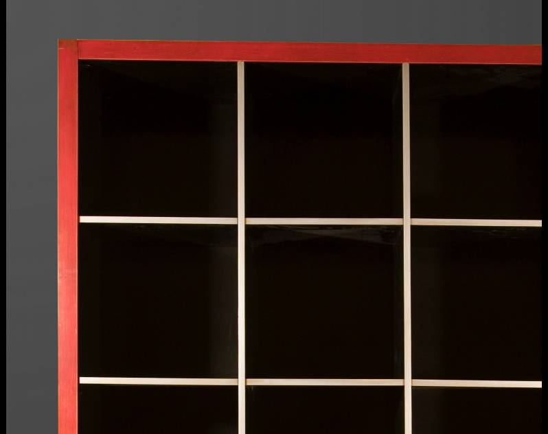 Estantería Modelo Endo1 terminada en color Rojo...